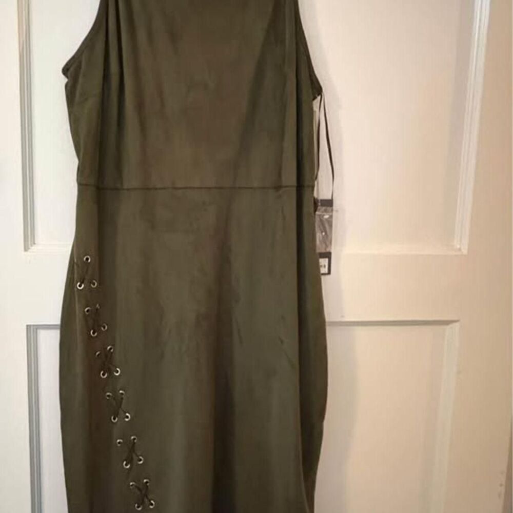 Jennifer-lopez Women's Khaki and Green Dress